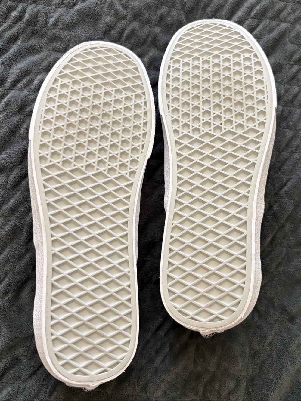 Vans White Canvas Slip-On Loafers - Picture 5 of 5